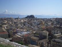 Corfu old town view